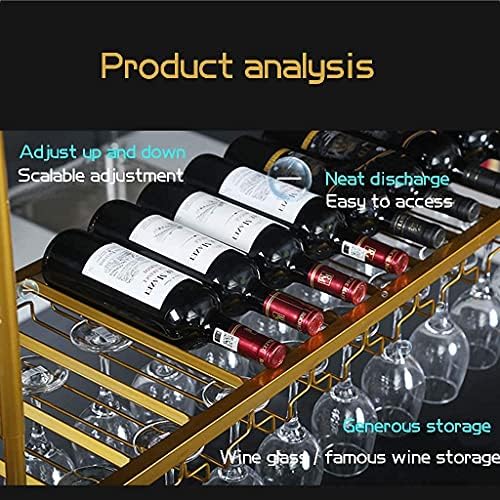 Adjustable Wall-Mounted Wine Rack Holder for Bars and Restaurants