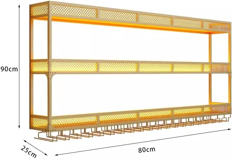 SilteD Wall-Mounted Wine Rack with Floating Shelves