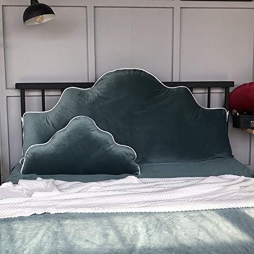 RUYII Velvet Reading Pillow with Zipper Design Green