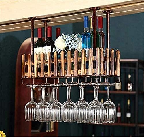 Vintage Rustic Wall-Mounted Wine Rack