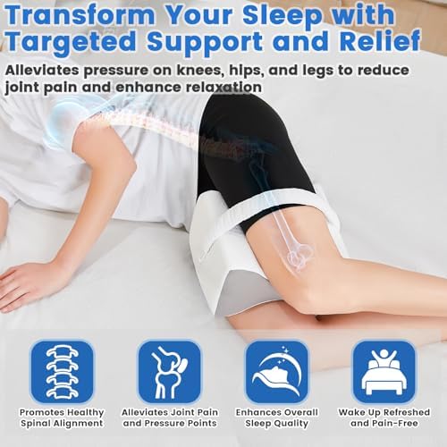 Knee Pillow for Side Sleepers Sciatica Relief Hip and Back Support