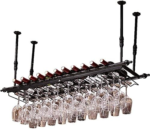 Generic Wall-Mounted Wine Rack with Glass Holder Shelf 1