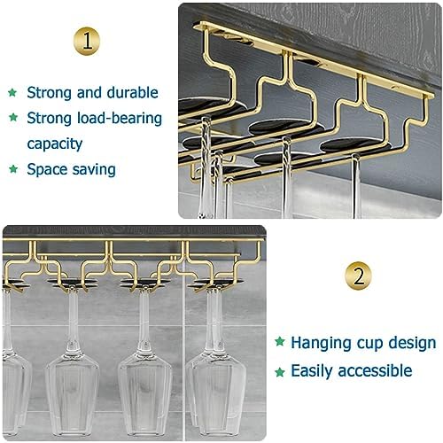 SAGIDAR Wine Glass Rack in 3 Sizes for Kitchen Use