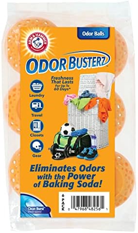 Arm Hammer Odor Busterz Balls 6 Pack - Freshness for Home Travel