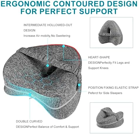 Gliterra Heart-Shaped Leg Pillow for Side Sleepers