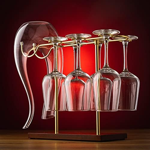 NWB Freestanding Wine Glass Holder with Decanter
