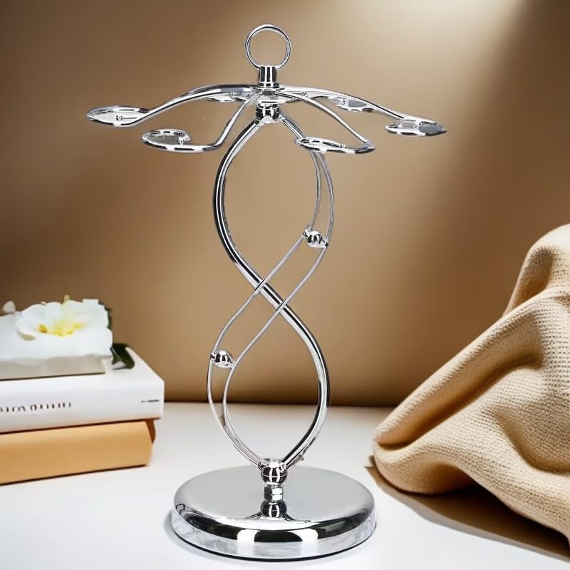 Lmbabter Sliver Wine Glass Rack for Home Bar Kitchen