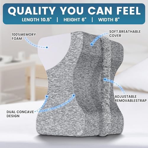 UJPFEO Knee Pillow for Side Sleepers and Pain Relief