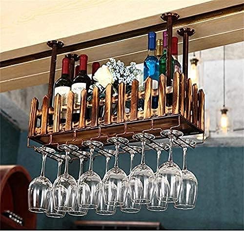 Vintage Rustic Wall-Mounted Wine Rack