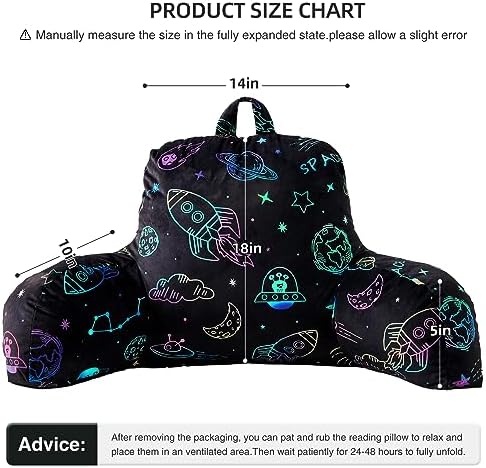 Aimuan Rocket Reading Pillow with Arms