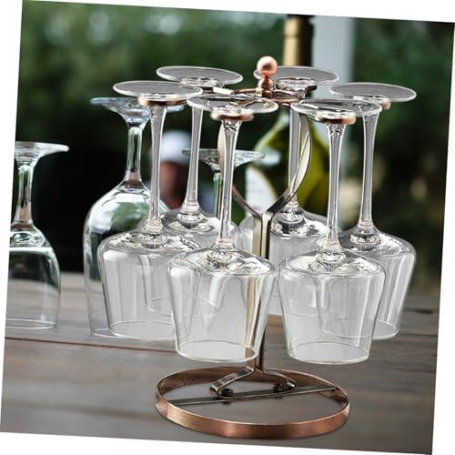 Ciieeo Iron Wine Glass Rack for Kitchen Bar Storage