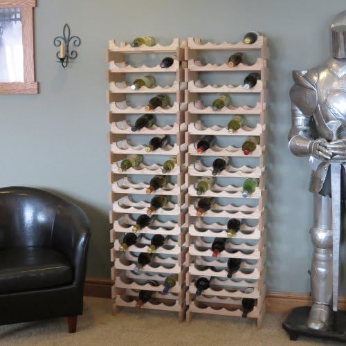 FixtureDisplays 28 Bottle Dakota Wine Rack with Display Top