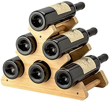 BOCbco Tabletop Wine Rack - 6 Bottle Capacity - Modern Stylish Design