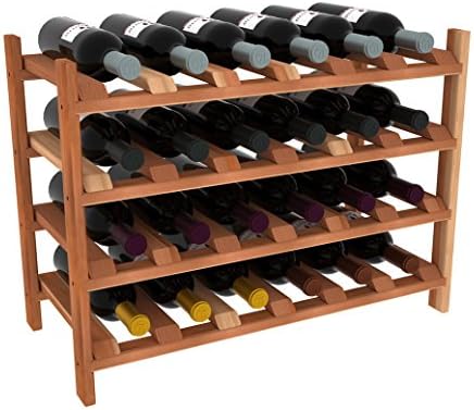 Creekside 24-Bottle Wine Shelves Redwood