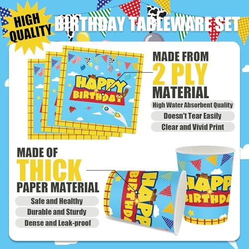 168Pcs Cartoon Story Party Decor Set for Kids