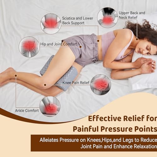 Premium Memory Foam Knee Pillow for Side Sleepers