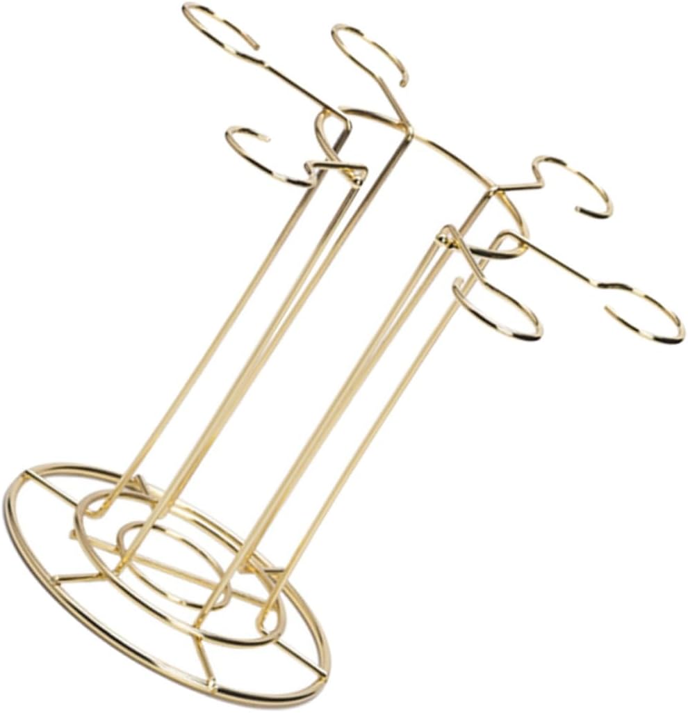 Cabilock Iron Wine Glass Holder Rack for Kitchen Bar