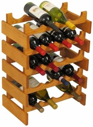 20 Bottle Dakota Wine Rack for Freestanding Storage