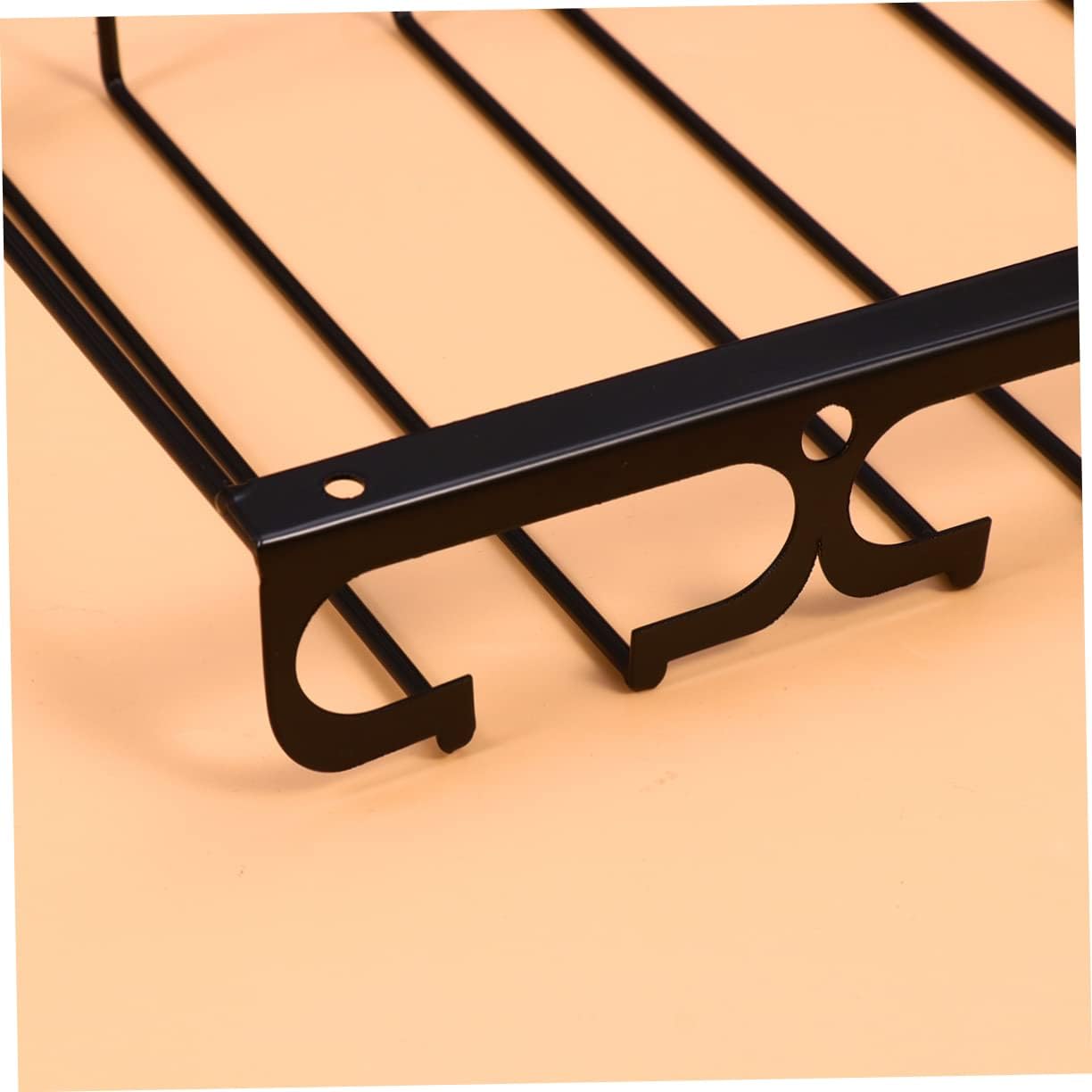 Zerodeko Iron Wine Cup Holder Rack - Stylish Stemware Display Shelf
