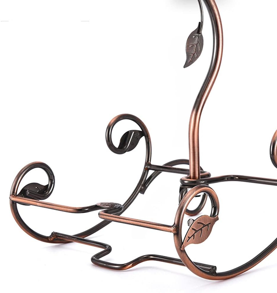 NWB Countertop Wine Rack with 2 Bottles and 6 Glasses