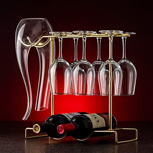 NWB Freestanding Wine Glass Holder with Decanter