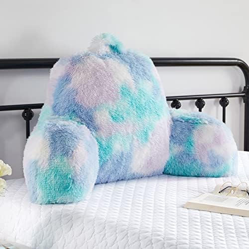 Stylish Ross Fur Reading Pillow with Back Support for Kids Adults