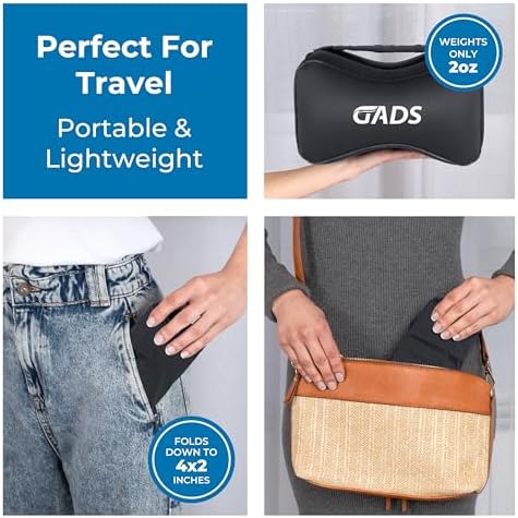 Gads Inflatable Knee Pillow for Side Sleepers - Travel Pain Relief