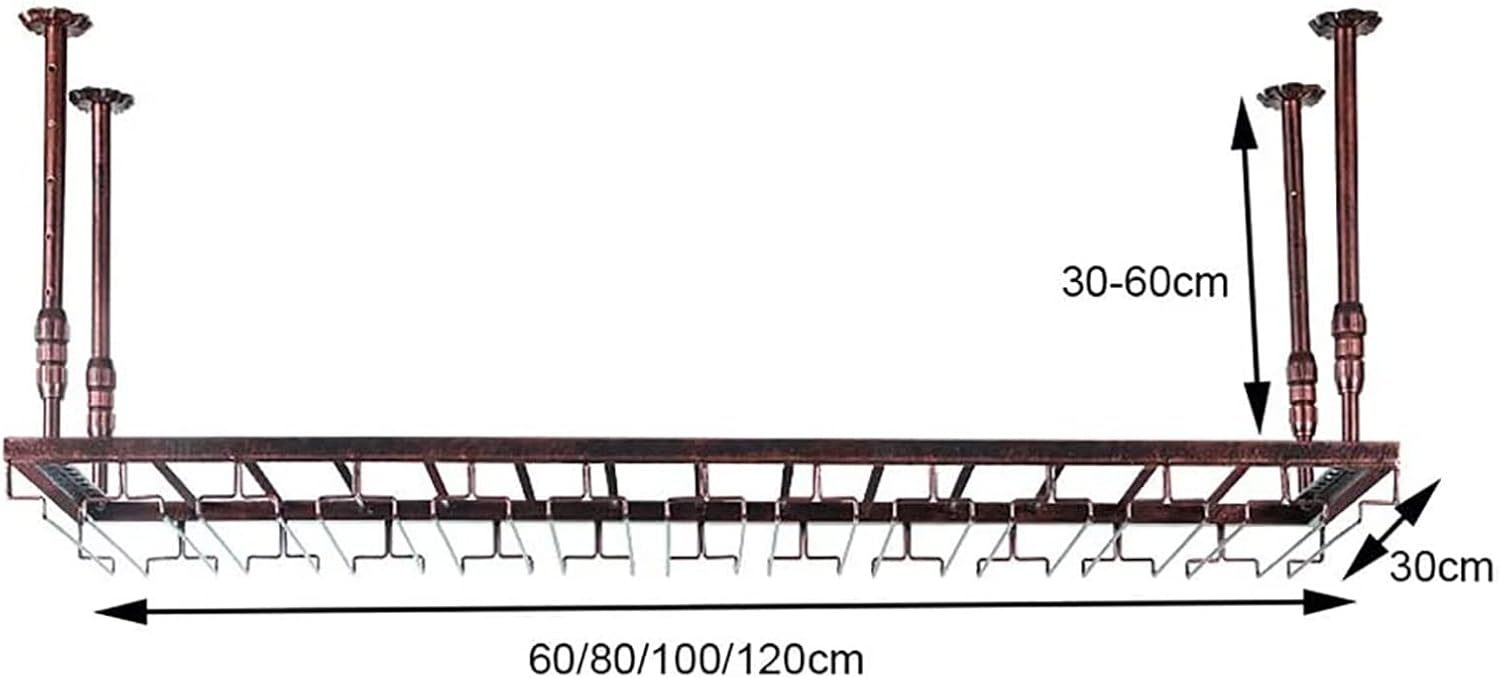 Adjustable Height Wall-Mounted Wine Rack
