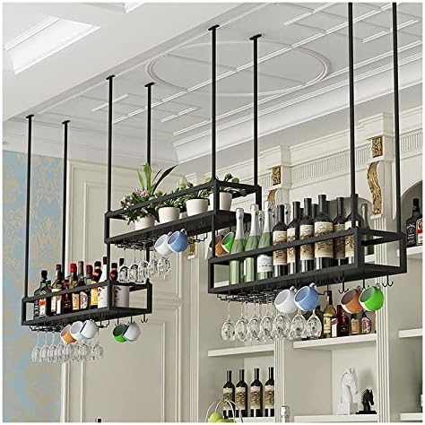 ALDEPO Upside Down Wine Rack - Space-Saving Ceiling Storage