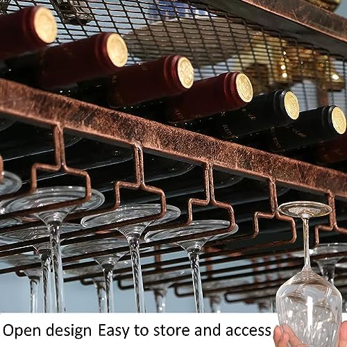 LIGUOYI Adjustable Ceiling Wine Glass Rack
