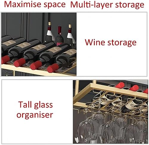 LIGUOYI Hanging Wine Glass Rack Sturdy Durable Metal