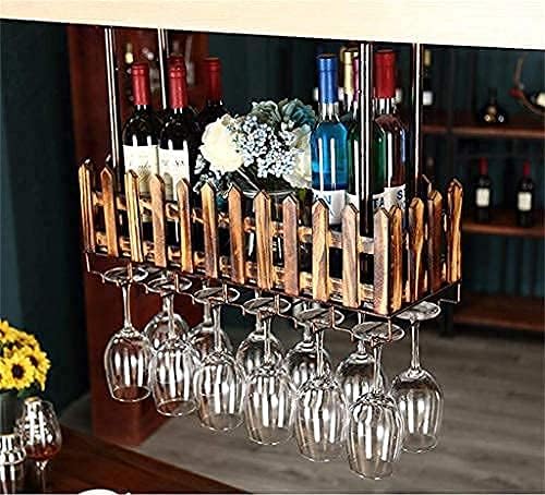 Vintage Rustic Wall-Mounted Wine Rack