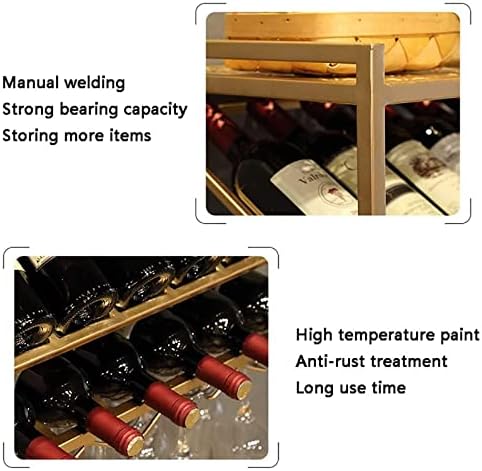 ZJDYDY Wall-Mounted Iron Wine Rack Stemware Holder