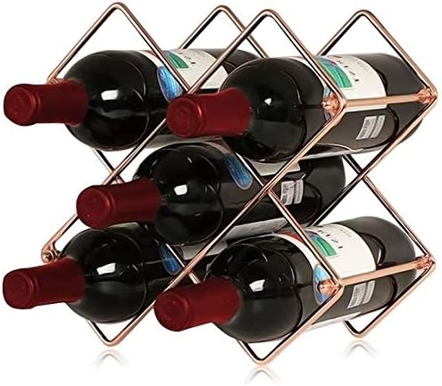 BOCbco Tabletop Wine Racks Rose Gold 5 Bottle Holder