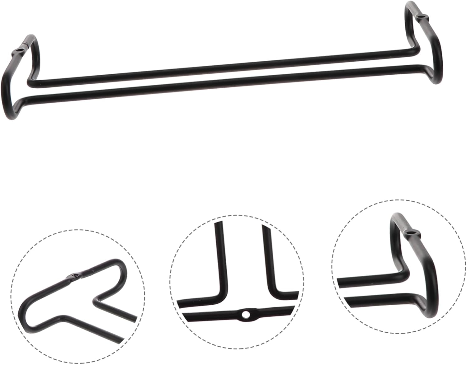 1Pc Creative Black Iron Wine Glass Hanger Rack 1