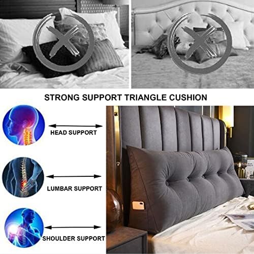 ZZYK Large Triangular Reading Pillow with Removable Cover