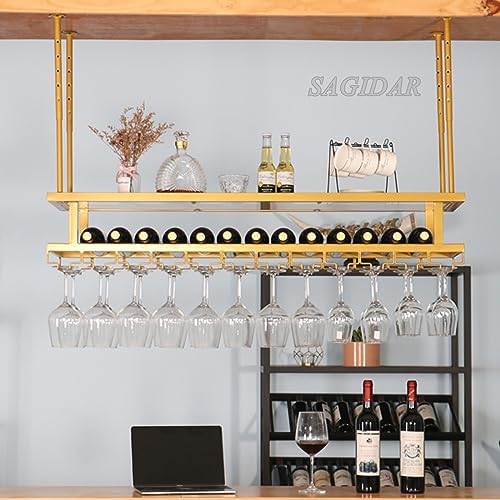 SAGIDAR Ceiling Wine Glass Rack Holder