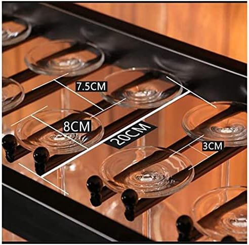 Ceiling Hanging Wine Rack with Glass Holder Shelf Tall and Space-Saving Design