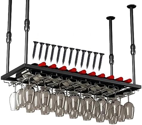 LIGUOYI Adjustable Wine Glass Holder for Kitchen Bar Pub