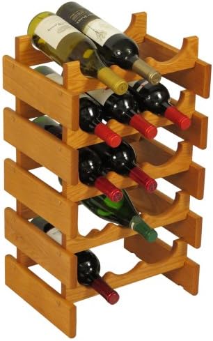 FixtureDisplays 15 Bottle Dakota Wine Rack