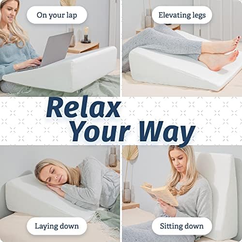 Abco Tech 7in Memory Foam Bed Pillow Wedge