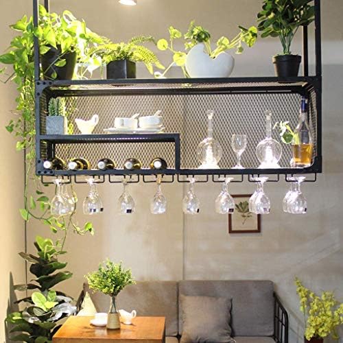 Vintage Metal Wine Rack Wall Mount