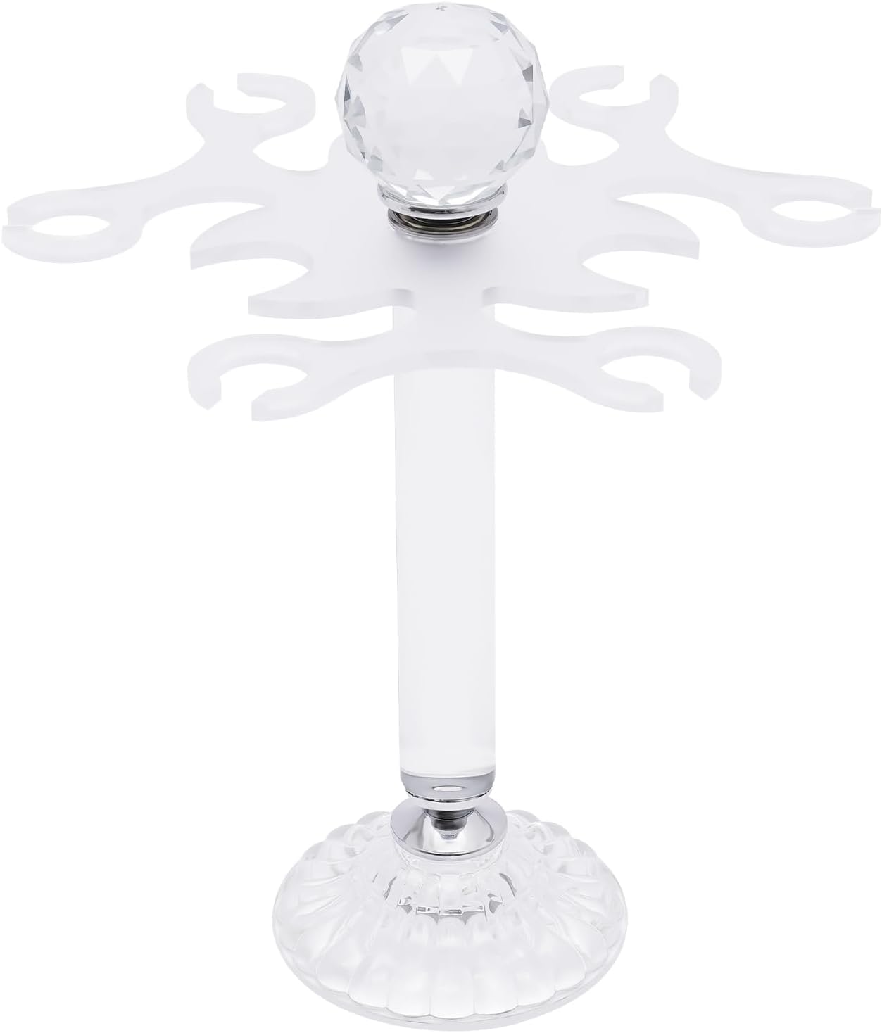 Headery Crystal Stemware Rack with 6 Hooks