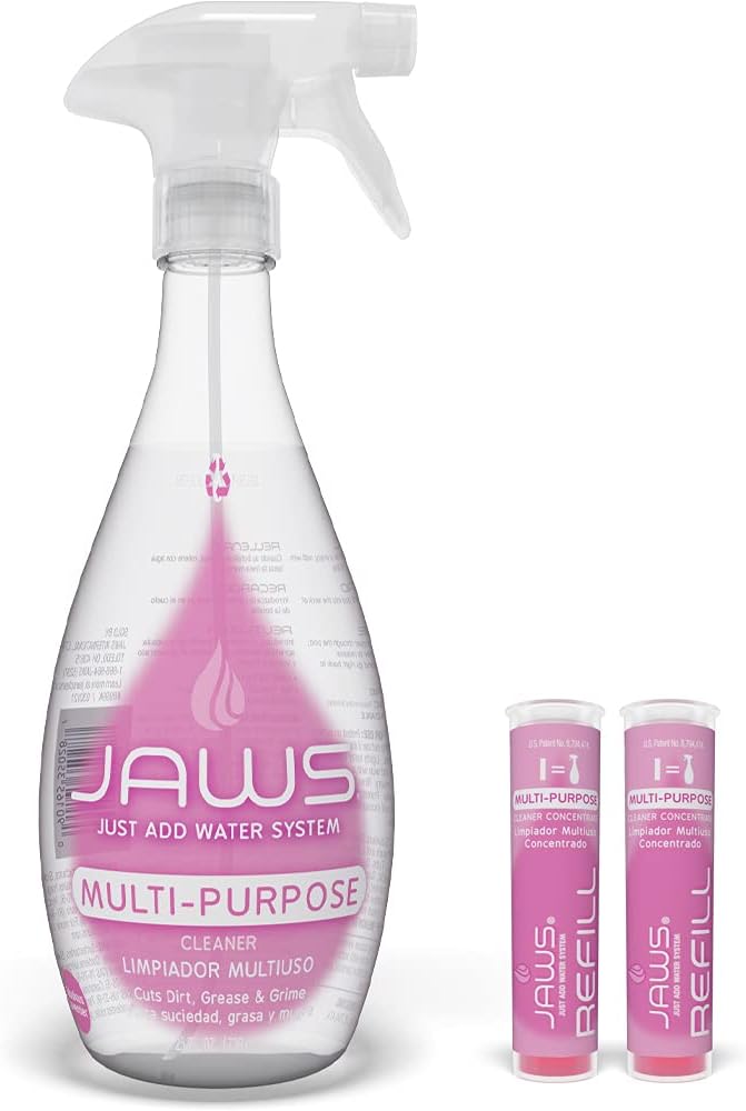 JAWS Multi-Purpose Cleaner Kit - 25 oz Refillable Bottle 2 Lavender Scented Refills