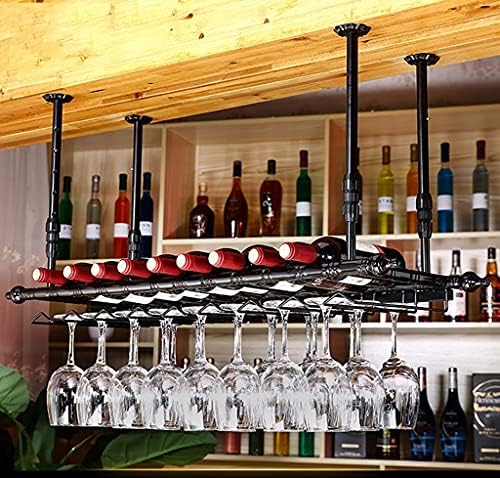 Wine Rack Wall-Mounted Adjustable Height Storage Shelves