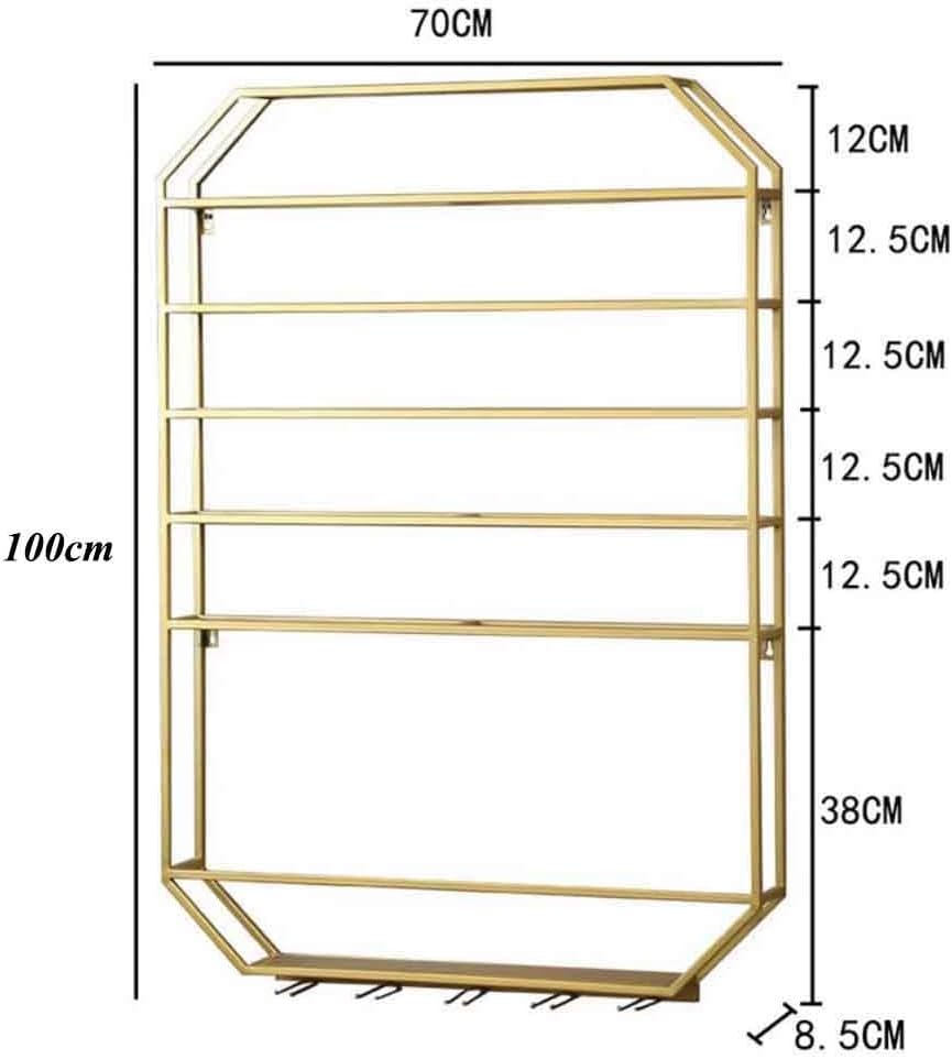 Wall Mounted Wine Rack with Glass Holder Black 70x85x100cm