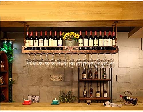 LUCEAE Wall-Mounted Wine Rack with Adjustable Height