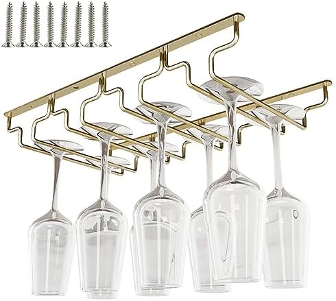 SAGIDAR Stemware Rack for Glasses Storage Stainless Steel