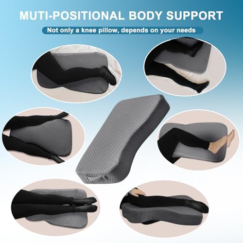 FOUXTEL Memory Foam Knee Pillow for Side Sleepers