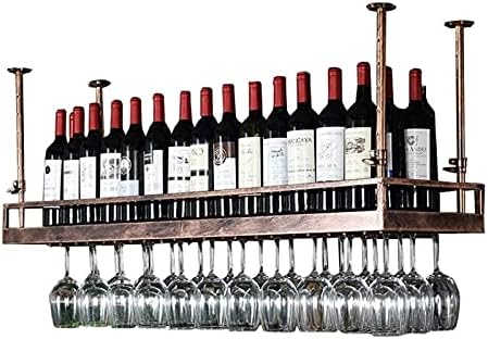 LUCEAE Wall-Mounted Wine Rack with Floating Shelf
